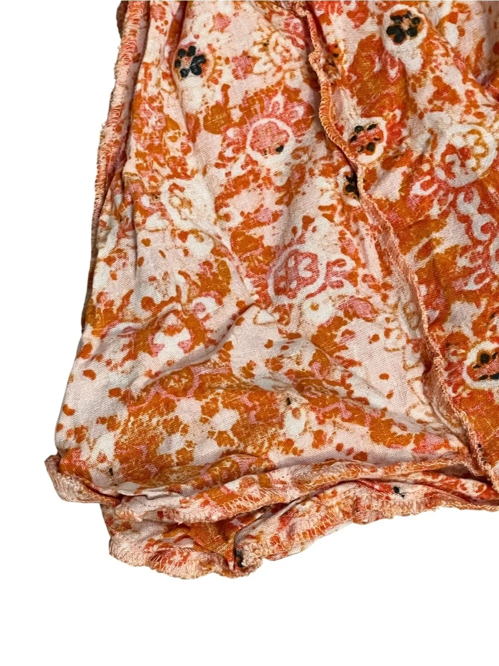 Free People Make My Day Women's Size M US High Rise Wide Leg Pants Orange